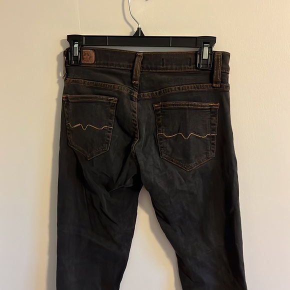 Red engine low rise skinny gunmetal jeans size 26 - Picture 3 of 9